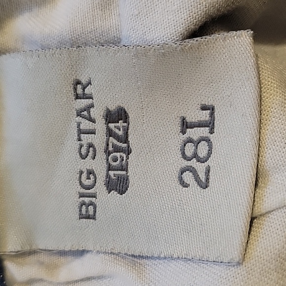 BIG STAR 28 Long "pride" low-rise boot cut dark wash blue denim jeans - Picture 4 of 6